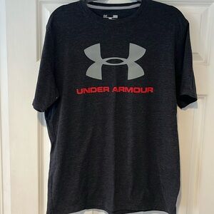 Large Red UA Logo Loose Fit T-Shirt